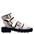 Sandália Feminina FlatForm Tratorada Luiza Barcelos Off White - Imagem 1