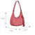 Bolsa Feminina Pequena Baguete Alça Ombro Luiza Barcelos Rosa - Imagem 7