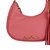 Bolsa Feminina Pequena Baguete Alça Ombro Luiza Barcelos Rosa - Imagem 4