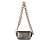 Mini Bolsa Metal Leather Encaixe Geométrico Luiza Barcelos Chumbo - Imagem 3