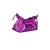 Bolsa Feminina Pequena Metalizada Prisma Luiza Barcelos Roxo - Imagem 2