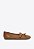 Sapatilha Feminina Tramada Fivela SS24 Schutz Camel - Imagem 1