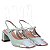 Scarpin Feminino Gigi Boneca Ponteira Metalizada Vicenza Azul - Imagem 2