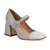 Scarpin Feminino Mary Jane Bicolor Luiza Barcelos Cinza - Imagem 2