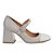 Scarpin Feminino Mary Jane Bicolor Luiza Barcelos Cinza - Imagem 1