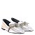 Mocassim Feminino Brilho Strass Laço Schutz Prata - Imagem 2