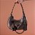 Bolsa Feminina Tiracolo Média Meia Lua Rock Luiza Barcelos Chumbo - Imagem 6