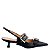 Scarpin Feminino Salto Baixo Duo Fivelas Art Luiza Barcelos Preto - Imagem 1