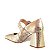 Scarpin Feminino Mary Jane Fivela de Cristais Luiza Barcelos Dourado - Imagem 3