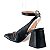 Scarpin Feminino Mary Jane Bico Quadrado Espelho Luiza Barcelos Preto - Imagem 3