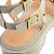 Sandália Feminina Flatform Aplicações Spike Luiza Barcelos Cinza - Imagem 5