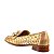 Mocassim Feminino Dione Tressê Esferas SS24 Schutz Dourado - Imagem 3