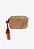 Bolsa Feminina Pequena Kate Charms Tag SS24 Schutz Bege - Imagem 1