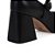 Scarpin Feminino Mary Jane Bicolor Salto Bloco Luiza Barcelos Preto - Imagem 7