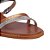 Sandália Femenina Salto Baixo Multicolor Luiza Barcelos Camel - Imagem 5