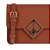 Bolsa Feminina Média Tiracolo Trabalhada Luiza Barcelos Camel - Imagem 5