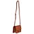Bolsa Feminina Média Tiracolo Trabalhada Luiza Barcelos Camel - Imagem 4