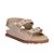 Papete Feminina Flat Spikes Velcro Luiza Barcelos Cappucino - Imagem 2