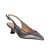 Scarpin Feminino Salto Baixo Fivela Texturizado Luiza Barcelos Chumbo - Imagem 2
