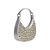 Bolsa Feminina Semi Esferas Meia Lua Luiza Barcelos Prata - Imagem 2