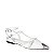 Sapatilha Feminina Lorena Fivelas Bico Metal Paula Torres Off White - Imagem 2