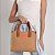 Bolsa Feminina Pequena Tote Lona Lala SS24 Schutz Camel - Imagem 5