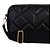 Bolsa Feminina Média Tiracolo Bolso Externo Luiza Barcelos Preto - Imagem 6