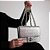 Bolsa Feminina Pequena Pesponto Alça Trançada Luiza Barcelos Prata - Imagem 7