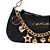 Bolsa Feminina Pequena Tiracolo Mix Pingentes Luiza Barcelos Preto - Imagem 5