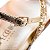 Papete Feminina Wanda Strass Fivela Raio de Sol Specchio Brand Dourado - Imagem 5