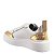 Tênis Feminino Samara Textura Dourado Raio de Sol Specchio Brand Branco - Imagem 3