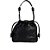Bolsa Feminina Média Hobo Detalhe Alça Logo Luiza Barcelos Preto - Imagem 3