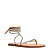 Rasteira Feminina Tira Strass Amarração SS24 Schutz Camel - Imagem 2