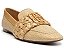 Sapatilha Feminina Palha Bordada Logo SS24 Schutz Bege - Imagem 1