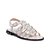 Sandália Feminina Fivela Aplicações Spike Luiza Barcelos Off White - Imagem 2