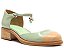 Mocassim Feminino Lucy Envernizado Pingente Fivela VCZ24 Vicenza Verde - Imagem 1