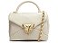 Bolsa Feminina Média Texturizada Alça Corrente Fecho Butterfly SS24 Schutz Off White - Imagem 1