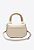 Bolsa Feminina Média Tiracolo Flora Estruturada Vicenza Off White - Imagem 3