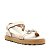Papete Feminina Tiras Detalhe Cravejado Strass Vicenza Off White - Imagem 2