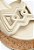 Sandália Plataforma Natural Cortiça Couro Schutz Off White - Imagem 6