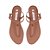 Rasteira Feminina Tira Fivela Logo Luiza Barcelos Camel - Imagem 4
