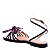 Rasteira Flor Tiras Finas Fivela Luiza Barcelos Roxo - Imagem 3