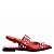 Sapatilha Slingback Verniz Chrome Balls Luiza Barcelos Vermelho - Imagem 1