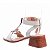 Sandália Feminina Salto Madeira Fivelas Luiza Barcelos Off White - Imagem 3