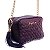 Bolsa Média Clássica Alça Corrente Barbicacho Luiza Barcelos Roxo - Imagem 2