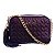 Bolsa Média Clássica Alça Corrente Barbicacho Luiza Barcelos Roxo - Imagem 1