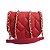 Bolsa Pequena Aba Sobreposta Corrente Luiza Barcelos Vermelho - Imagem 4