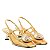 Scarpin Slingback Georgia Kitten Heel VCZ FALL 24 Vicenza Dourado - Imagem 2