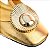 Scarpin Slingback Georgia Kitten Heel VCZ FALL 24 Vicenza Dourado - Imagem 4
