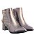 Bota Isa Bico Fino Metal Momentos Specchio Brand Chumbo - Imagem 2